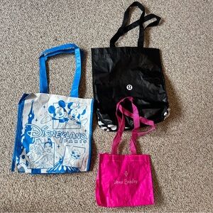 Lululemon/Disney/Vera Bradley Reusable Bags
